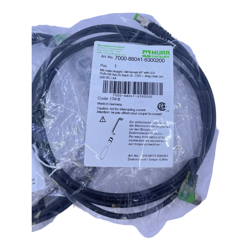 Murr Elektronik 7000-88041-6300200 Steckverbinder 3-polig 30V DC 4A VE: 2stk
