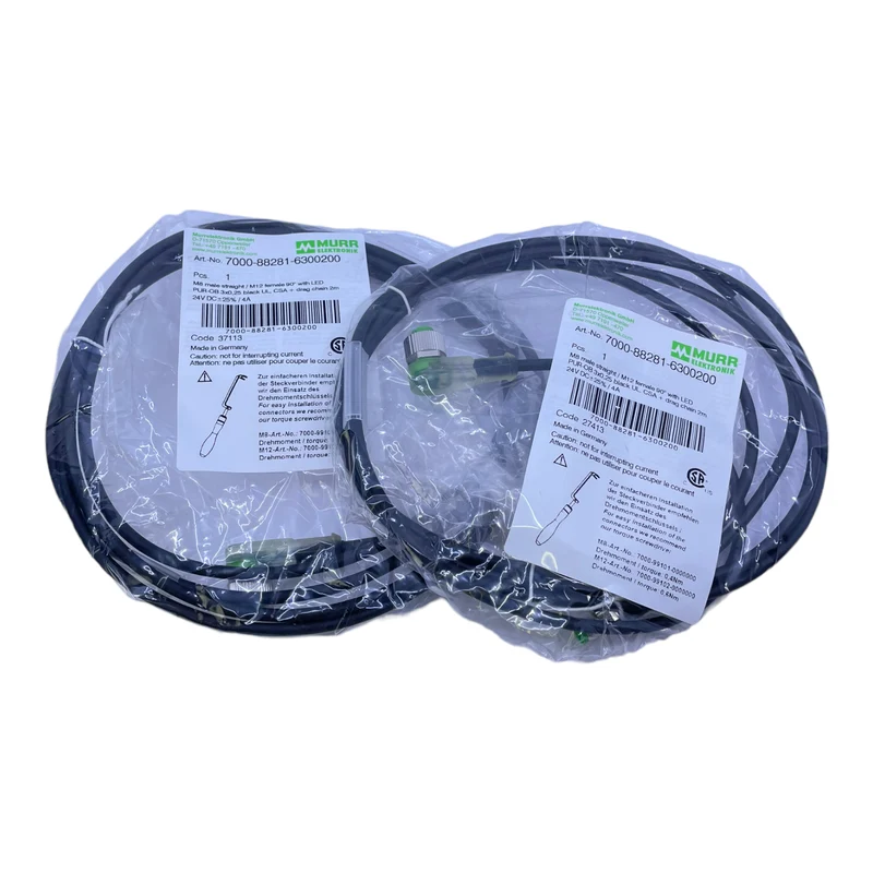 Murr Elektronik 7000-88281-6300200 Steckverbinder 3-polig 24V DC 4A VE: 2stk