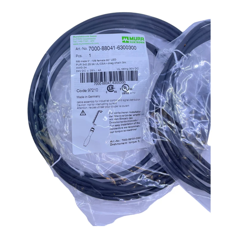 Murr Elektronik 7000-88041-6300300 Steckverbinder 3-polig 24 V DC 4 A VE: 2stk