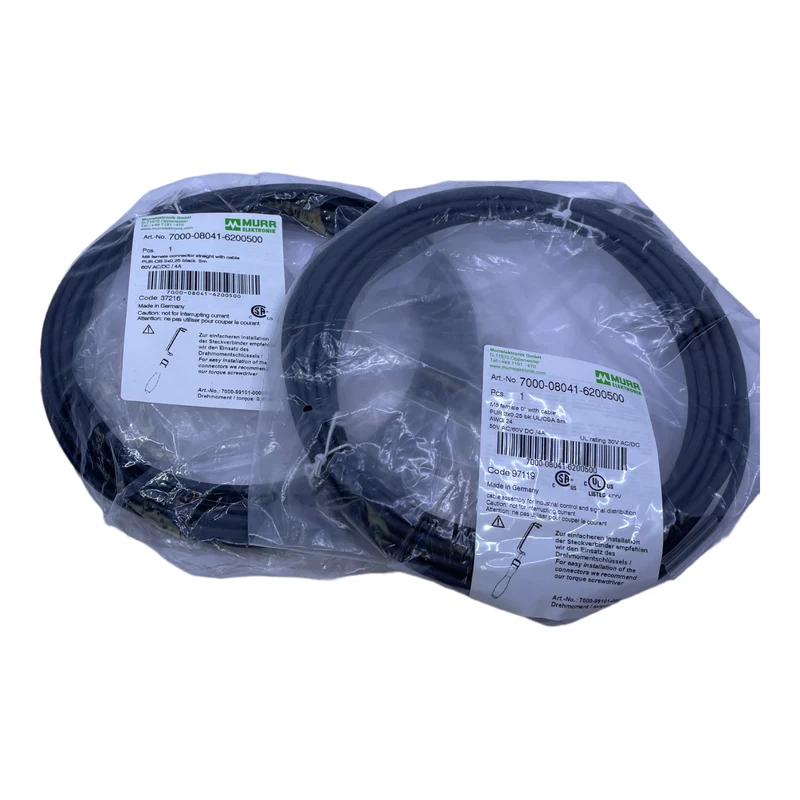Murr Elektronik 7000-08041-6200500 Steckverbinder 60V AC/DC 4A 5m VE: 2stk