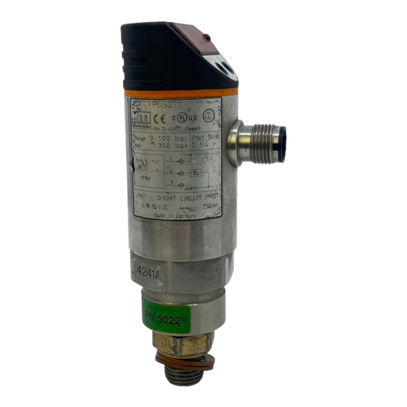 Ifm PN5022 Drucksensor mit Display 18...30V DC 0...100bar -25...80°C IP67