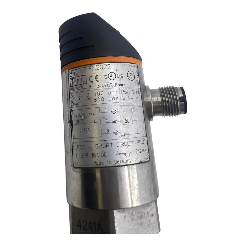 Ifm PN5022 Drucksensor mit Display 18...30V DC 0...100bar -25...80°C IP67