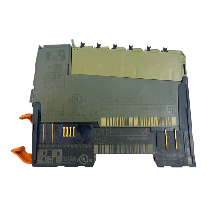 B&R X20AO2622 + X20BM01 2 analoge Ausgänge/Versorgungsmodule IP20 1,1W