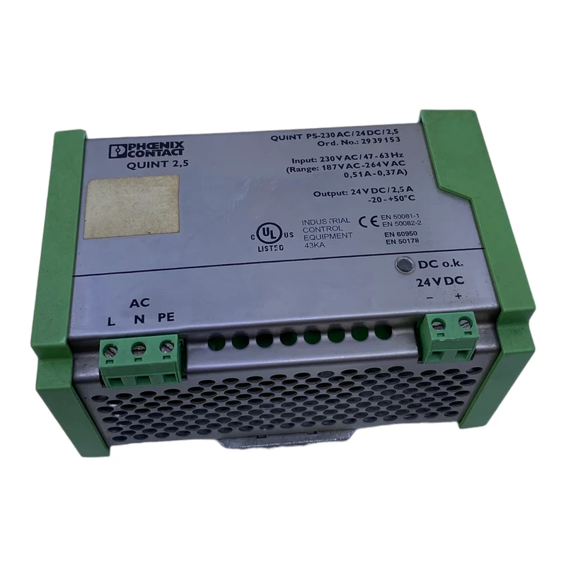 Phoenix Contact QUINT PS-230AC/24DC/2,5 Netzteil 2939153 24V DC/2,5A Netzteil
