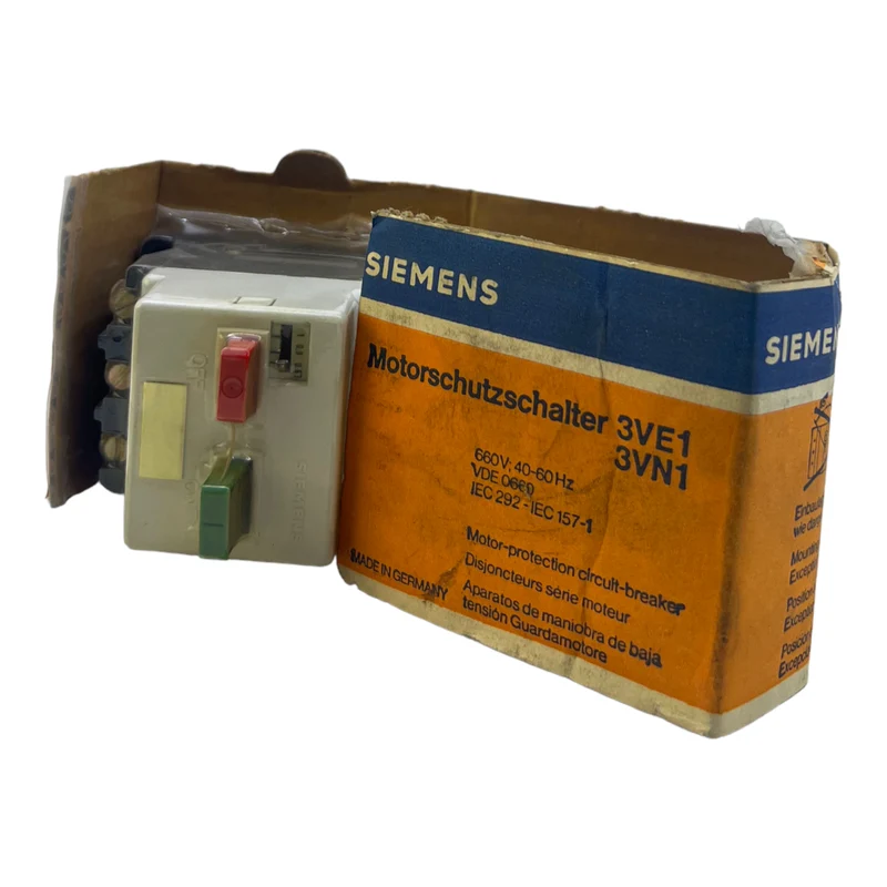 Siemens 3VE1010-2F Motorschutzschalter 300V 40-60Hz 0,63-1A 3polig