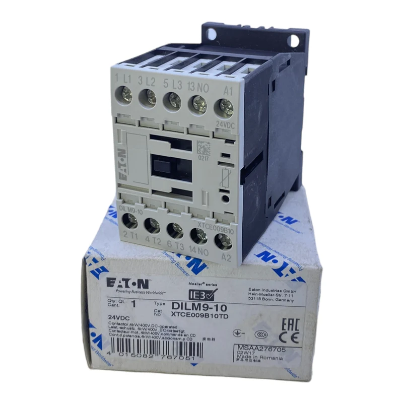 EATON DILM9-10 Schütz 3 Schließer 4 kW 24V DC 9 A IP20 400V AC 3polig