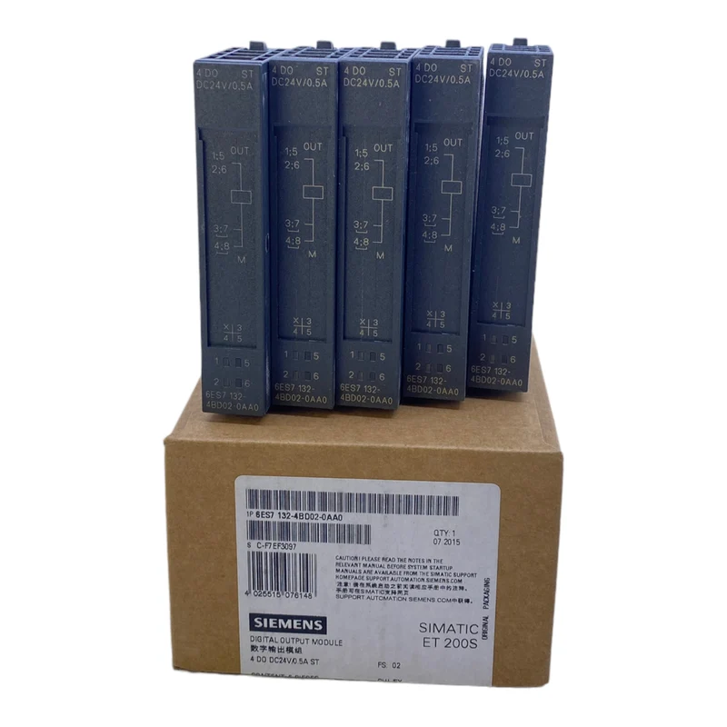 Siemens 6ES7132-4BD02-0AA0 Elektronikmodul 24V DC/0,5A VE : 5stk