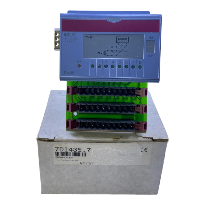 B&R 7DI435.7 Digitales Eingangsmodul 8 Eingänge 24V DC 1 ms Sink/Source