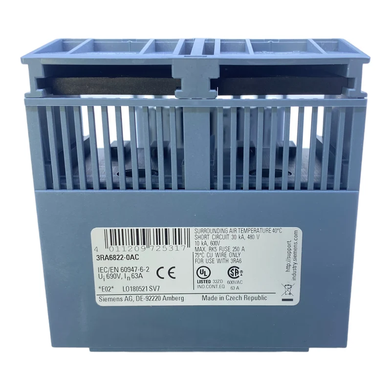 Siemens 3RA6822-0AC Erweiterungsblock 690V AC 63A