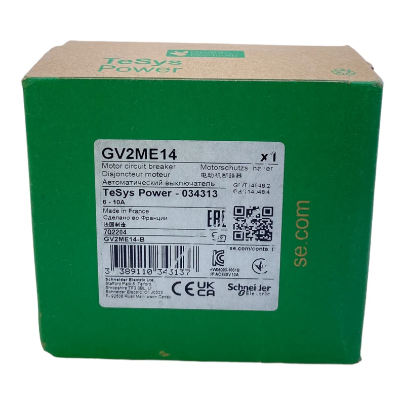 Schneider Electric GV2ME14 Motorschutzschalter 034313 3polig 6-10A