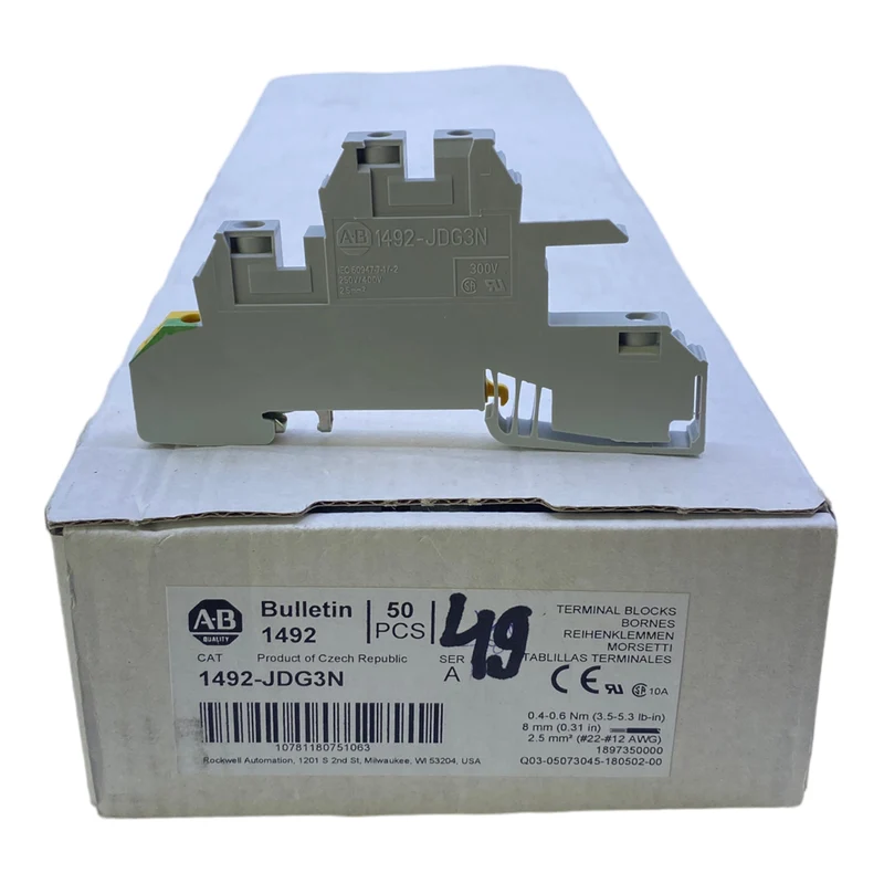 Allen Bradley 1492-JDG3N Terminalblock 250/400V VE: 49STK