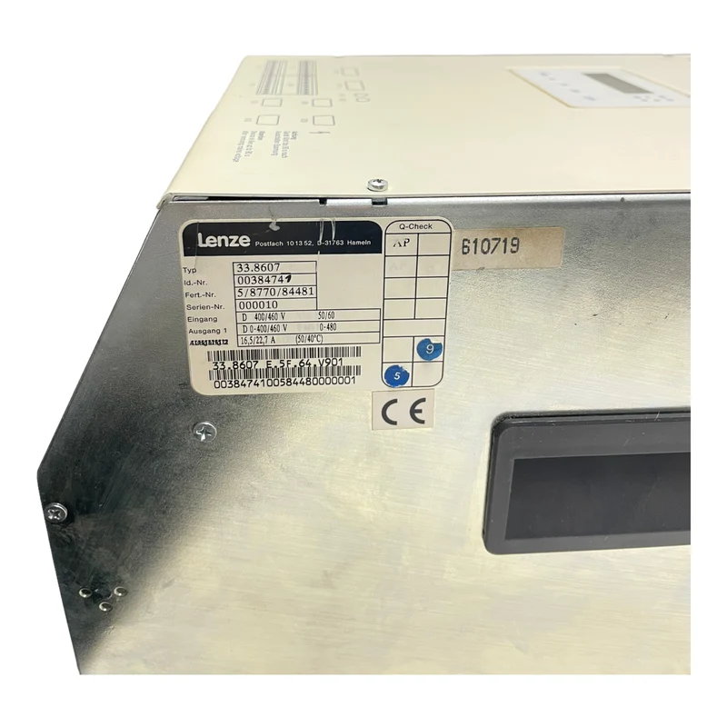 Lenze 33.8607 Frequenzumrichter 400/460V 50/60Hz 16,5/22,7A