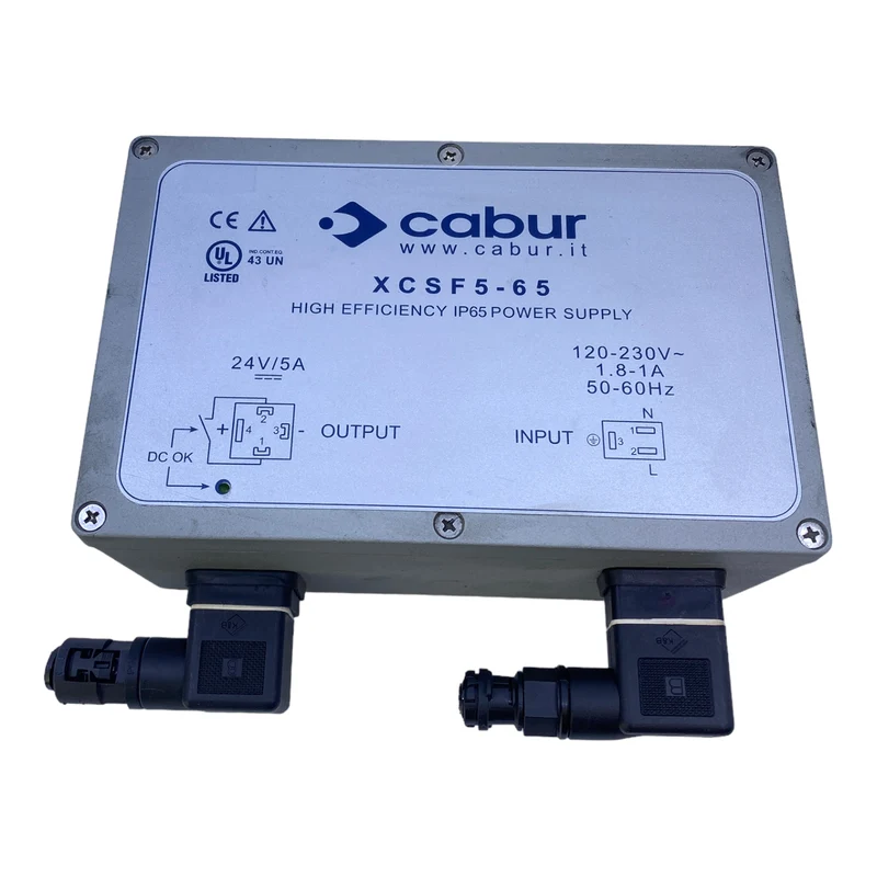 Cabur XCSF5-65 Netzteil 24V 5A 120-230V 1.8-1A 50/60Hz