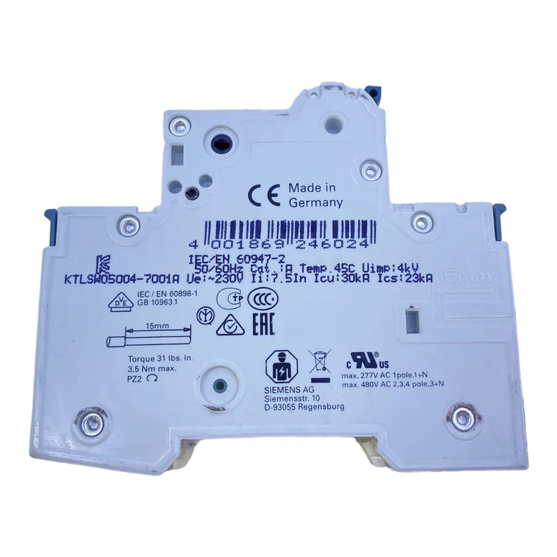 Siemens 5SY6104-7 Leitungsschutzschalter 230/400V 6kA 1-polig 4A