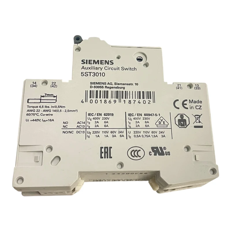 Siemens 5SY6104-7 Leitungsschutzschalter 230/400V 6kA 1-polig 4A