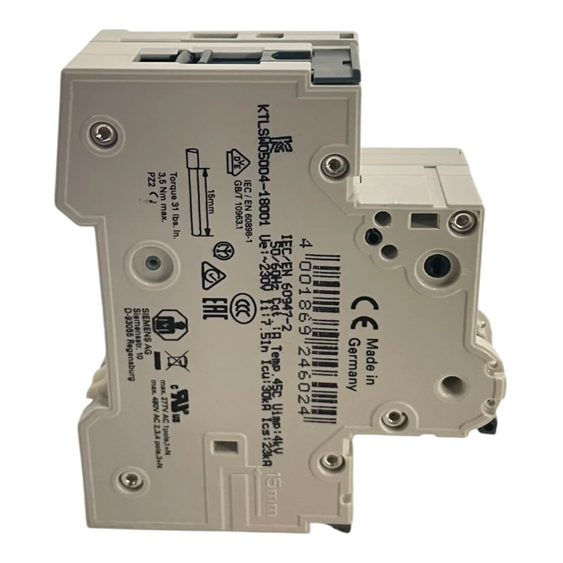 Siemens 5SY6104-7 Leitungsschutzschalter 230/400V 6kA 1-polig 4A