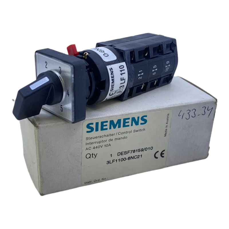Siemens 3LF1100-6NC21 Steuerschalter 440V AC 10A