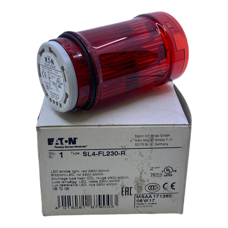 EATON SL4-FL230-R Signalleuchte 230V AC 40mm Blitzlicht-LED rot