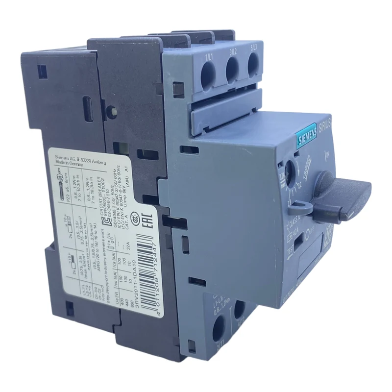 Siemens 3RV2011-1DA10 Motorschutzschalter 2,2…3,2 A 400/440/690V 100/10kA 32A