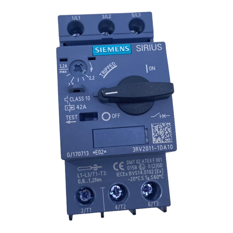 Siemens 3RV2011-1DA10 Motorschutzschalter 2,2…3,2 A 400/440/690V 100/10kA 32A