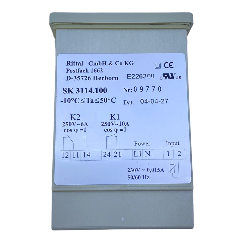 Rittal SK3114.100 Schaltschrank-Thermostat 230V AC 50/60Hz +5…+55 °C