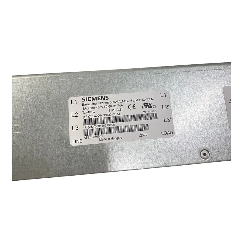 Siemens 6SL3000-0BE23-6DA1 Basic Line Filter 36kW 380-480V 50/60Hz