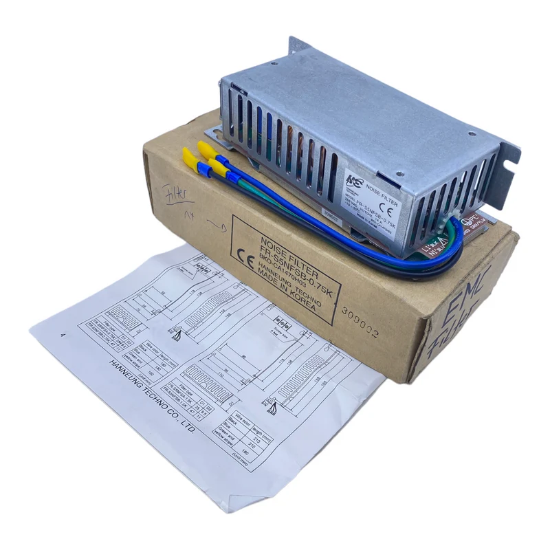 Henneung Techno FR-S5NFSB-0.75K Funkstörfilter 250V AC 50/60Hz 14 A
