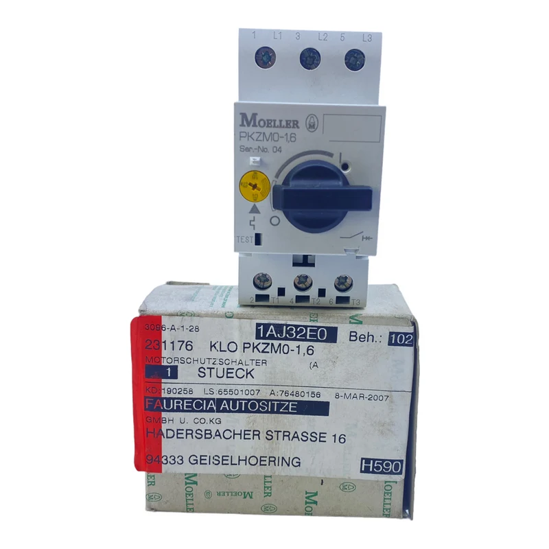 Moeller PKZM0-1,6 Motorschutzschalter 072735 3-polig 690V AC mit Drehschalter