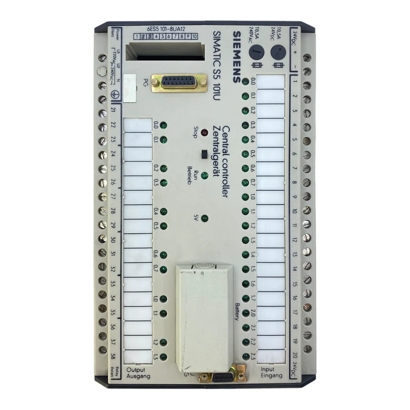 Siemens 6ES5101-8UA12 Zentralgerät 24V DC 5A 220/240V