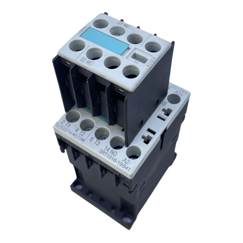 Siemens 3RT1016-1BB41 +3RH1911-1HA01 Schütz mit Hilfsblock 9A 4kW 400V 3-polig