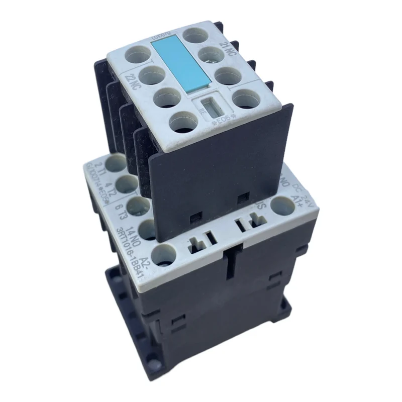Siemens 3RT1016-1BB41 +3RH1911-1HA01 Schütz mit Hilfsblock 9A 4kW 400V 3-polig