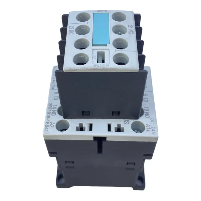 Siemens 3RT1016-1BB41 +3RH1911-1HA01 Schütz mit Hilfsblock 9A 4kW 400V 3-polig