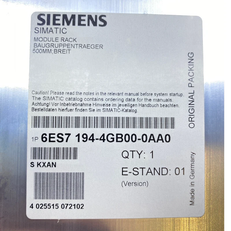 Siemens 6ES7194-4GB00-0AA0 Modulträger breite Ausführung