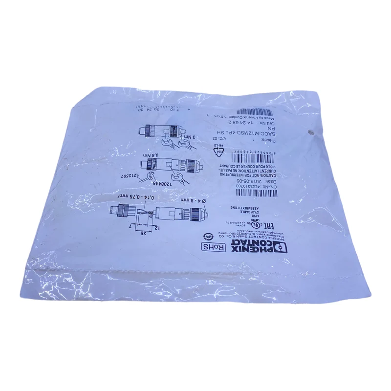 Phoenix Contact SACC-M12MSD-4PLSH Steckverbinder 1424682 4-polig 48V AC 60V DC