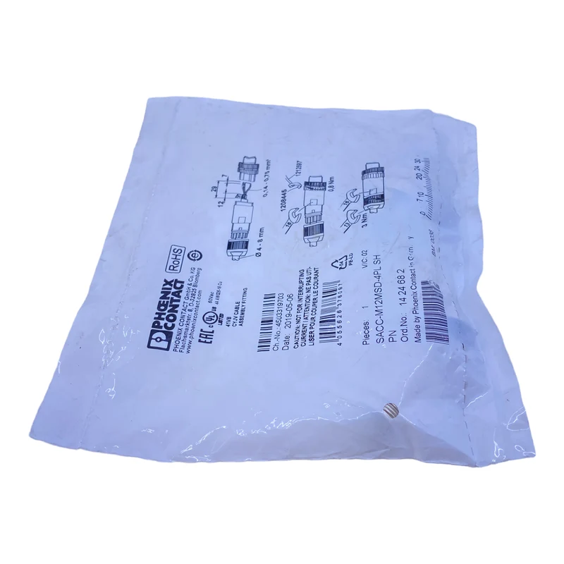 Phoenix Contact SACC-M12MSD-4PLSH Steckverbinder 1424682 4-polig 48V AC 60V DC