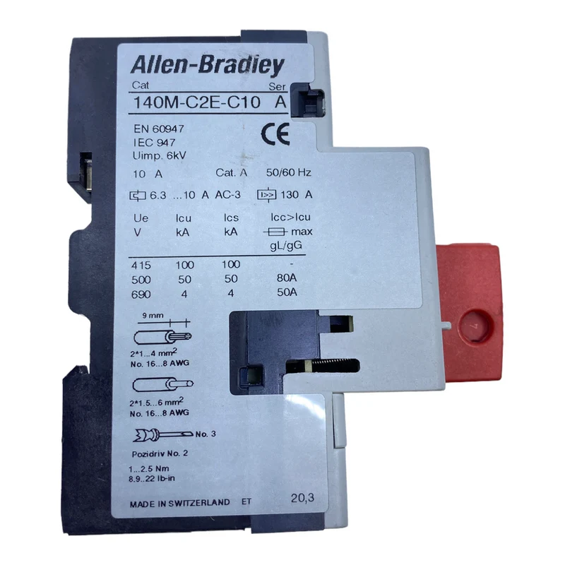 Allen Bradley 140M-C2E-C10 Motorschutzschalter 6.3…10 A 50/60 Hz