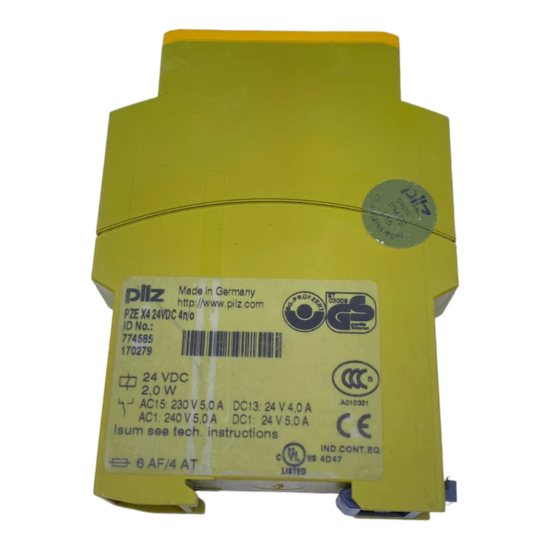 Pilz PZEX4 Sicherheitsrelais 774585 24V DC 2.0W 230/240V AC 5,0A 24V DC 4,0A