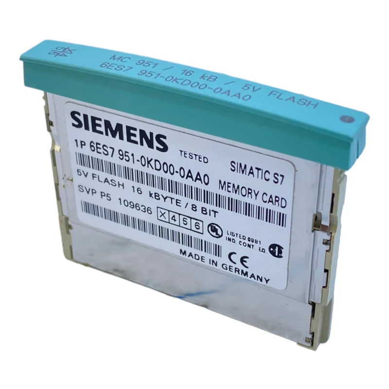 Siemens 6ES7951-0KD00-0AA0 Memory Card SIMATIC S7 5V 16 KB