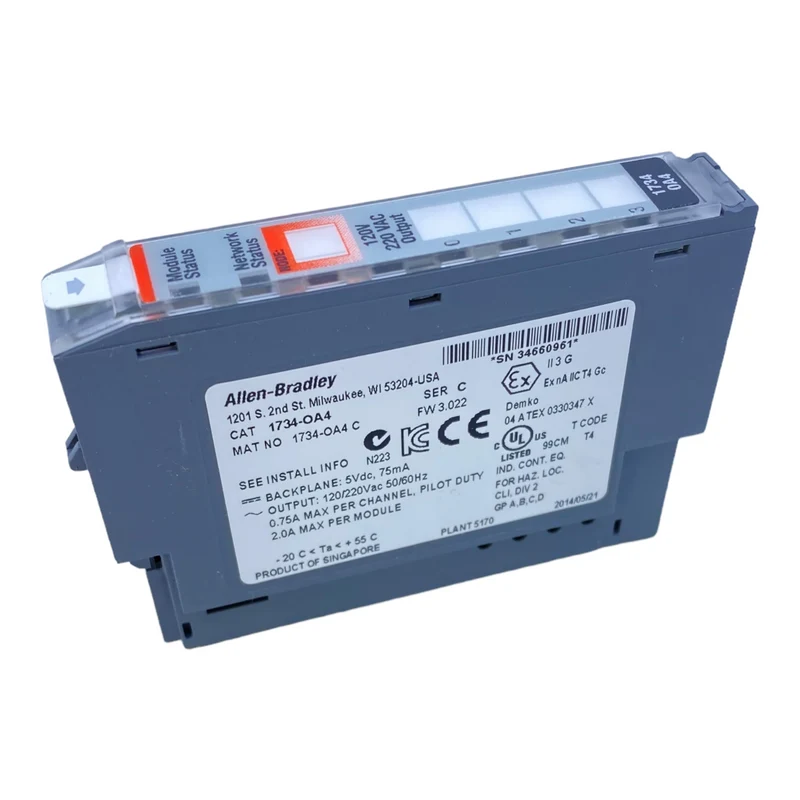 Allen-Bradley 1734-OA4 Digitales Ausgangsmodul 120/220V AC 50/60Hz / 5V DC 75 mA