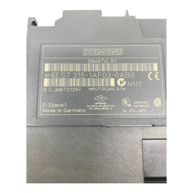 Siemens 6ES7315-1AF03-0AB0 Zentralbaugruppe DC 24V