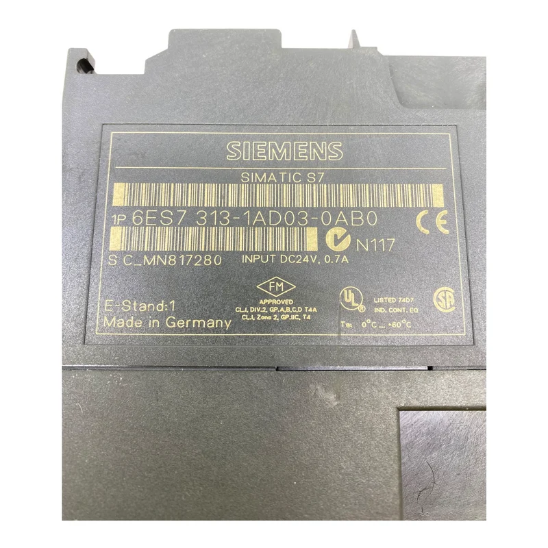 Siemens 6ES7313-1AD03-0AB0 Zentralbaugruppe DC 24V
