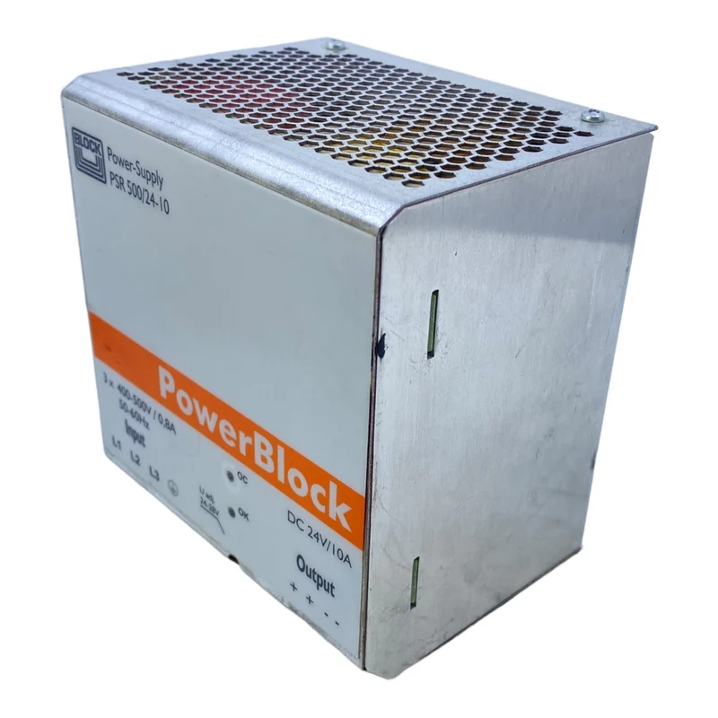 Block PSR500/24-10 Netzteil 3x 400-500V / 0,8A DC 24V/10A 50-60Hz