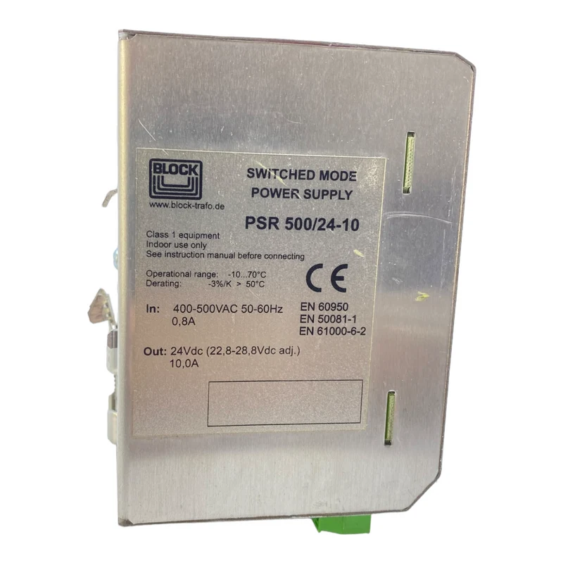 Block PSR500/24-10 Netzteil 3x 400-500V / 0,8A DC 24V/10A 50-60Hz