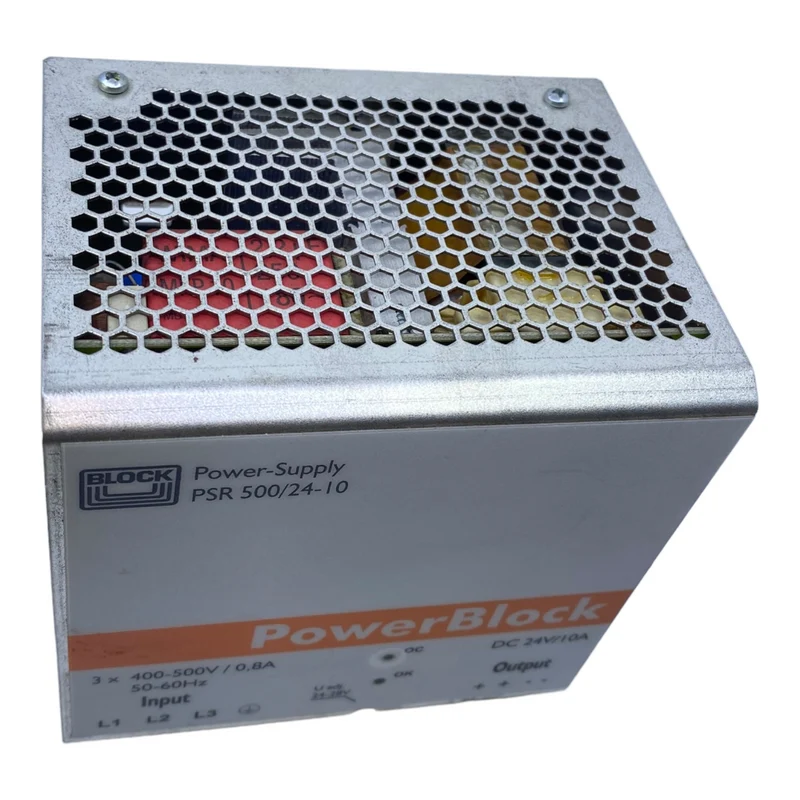 Block PSR500/24-10 Netzteil 3x 400-500V / 0,8A DC 24V/10A 50-60Hz