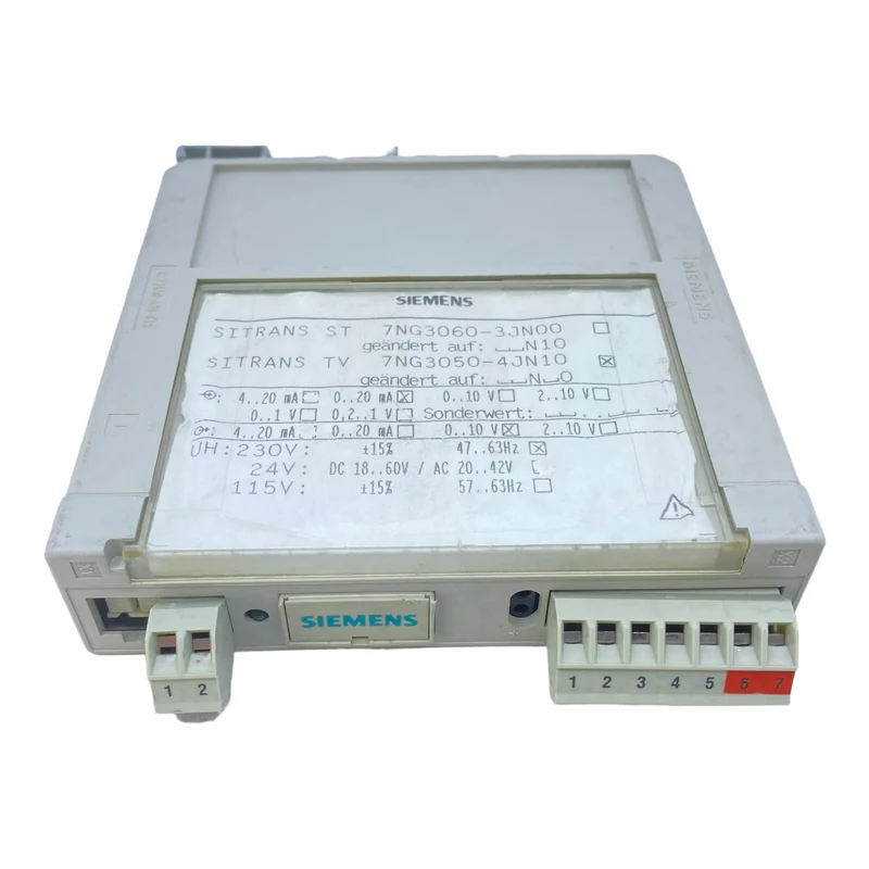 Siemens 7NG3060-3JN00 Netzteil SITRANS TV 10V 0...20mA 230V 47...63Hz