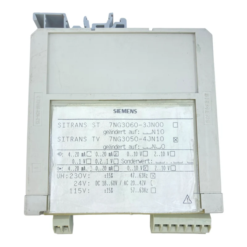Siemens 7NG3060-3JN00 Netzteil SITRANS TV 10V 0...20mA 230V 47...63Hz