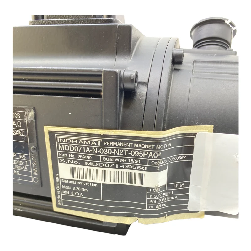 Indramat MDD071A-N-030-N2T-095PA0 Servomotor 3.70 A