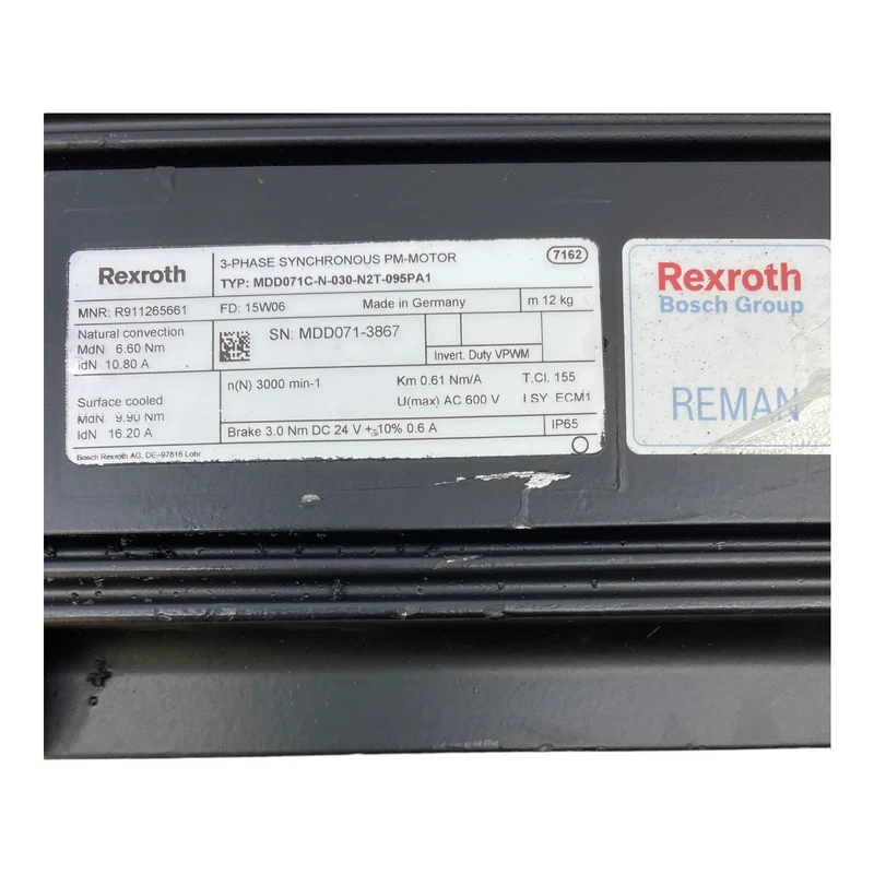 Rexroth MDD071C-N-030-N2T-095PA1 Servomotor 24V DC 0.6 A