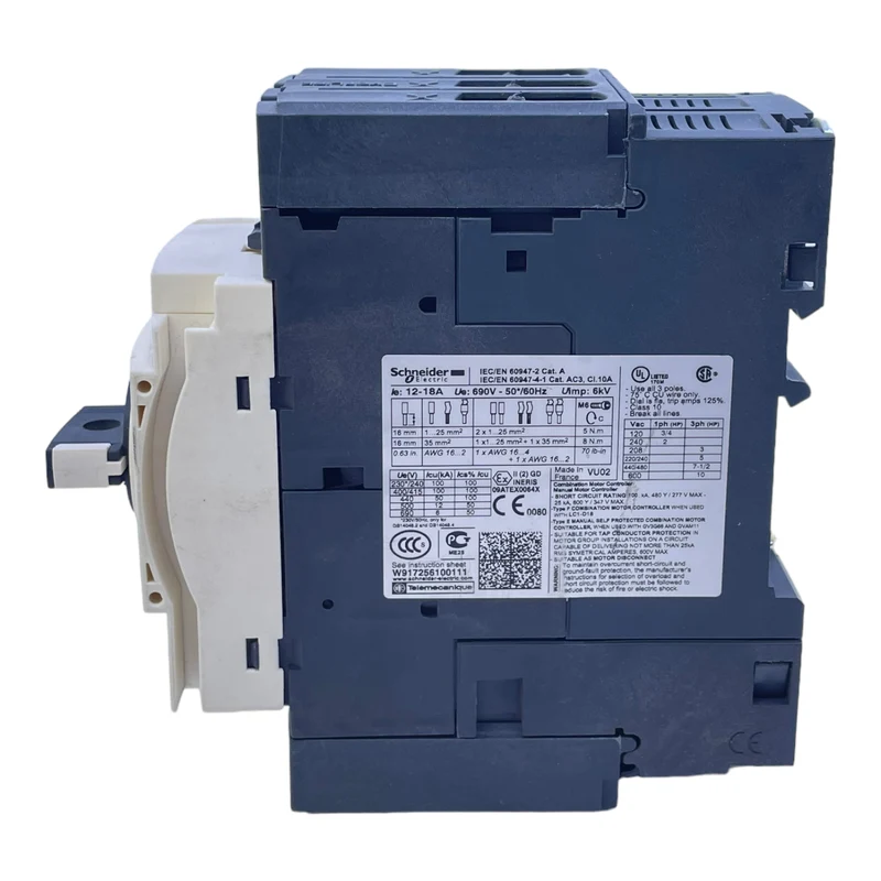 Schneider GV3P18 Motorschutzschalter 12-18A magnetischer Auslöser 50/60Hz