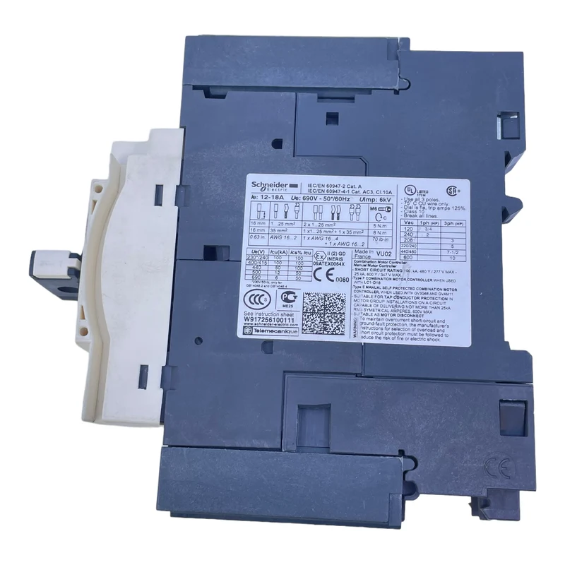 Schneider GV3P18 Motorschutzschalter 12-18A magnetischer Auslöser 50/60Hz